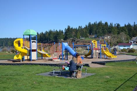 Playground at Freeland Park on Holmes Harbor